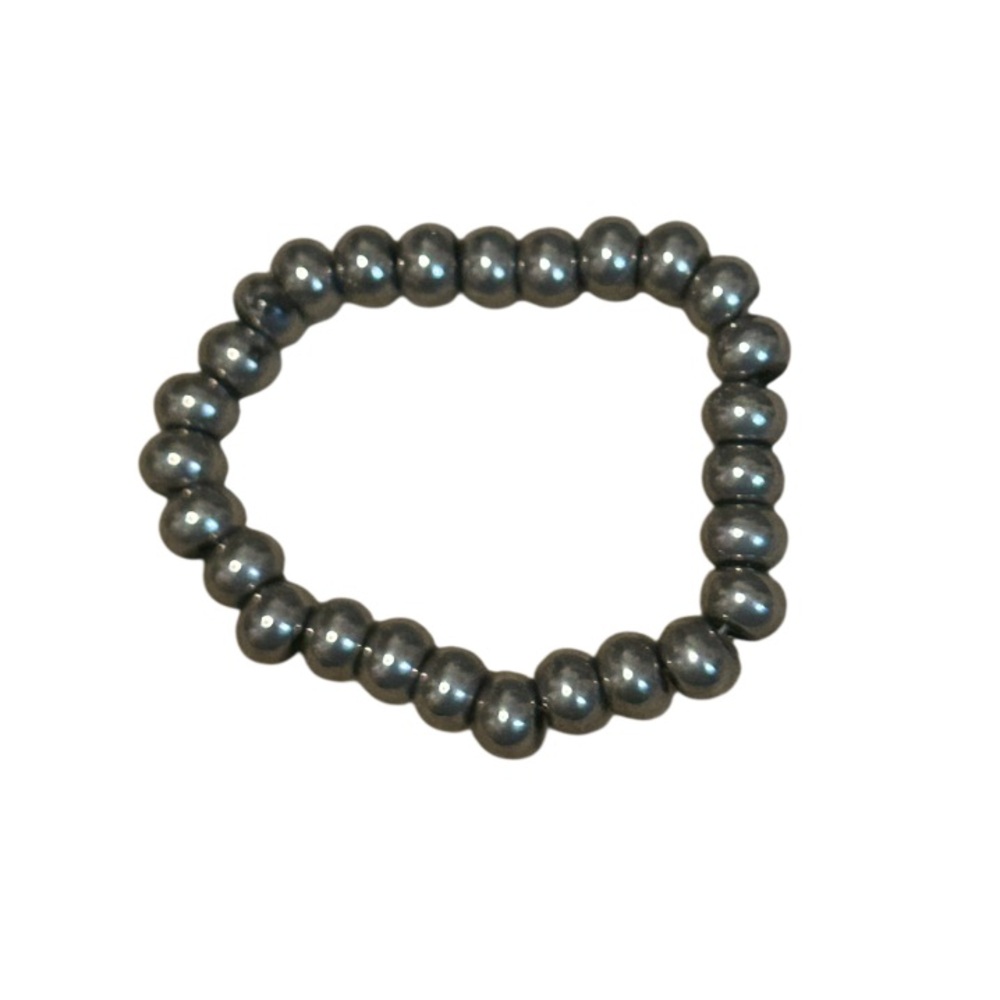 Chic Metallic Beaded Bracelet
